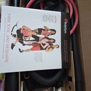 BodyGym Core System with Pink and Black Resistance Bands